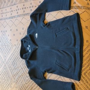 The North Face Black Fleece Zipper Jacket with Google logo - Large